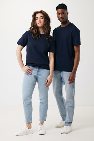 IQONIQ Teide T-Shirt aus recycelter Baumwolle navy blau bedrucken, Art.-Nr. T9105.002.S