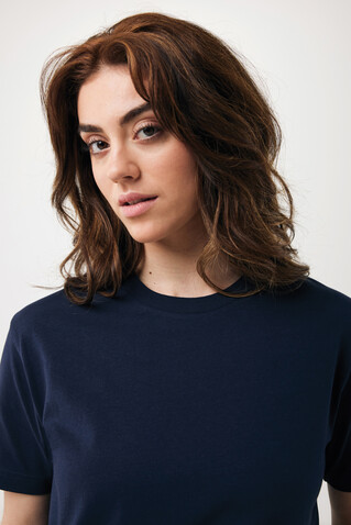 IQONIQ Teide T-Shirt aus recycelter Baumwolle navy blau bedrucken, Art.-Nr. T9105.002.S