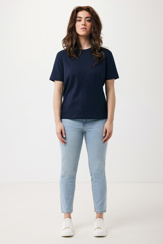 IQONIQ Teide T-Shirt aus recycelter Baumwolle navy blau bedrucken, Art.-Nr. T9105.002.S