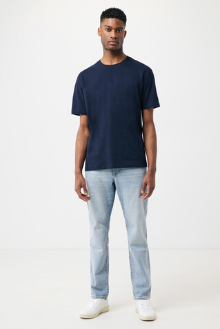 IQONIQ Teide T-Shirt aus recycelter Baumwolle navy blau bedrucken, Art.-Nr. T9105.002.S