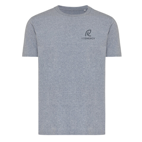 IQONIQ Brett T-Shirt aus recycelter Baumwolle light heather navy bedrucken, Art.-Nr. T9107.043.XXXL