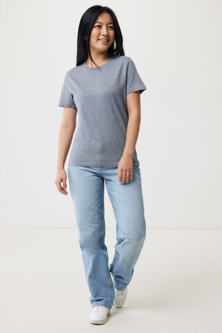 IQONIQ Brett T-Shirt aus recycelter Baumwolle light heather navy bedrucken, Art.-Nr. T9107.043.XXXL