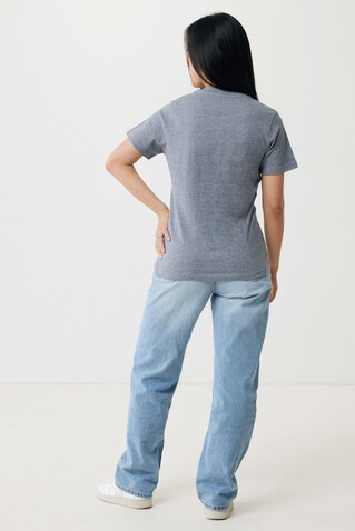 IQONIQ Brett T-Shirt aus recycelter Baumwolle light heather navy bedrucken, Art.-Nr. T9107.043.XXXL