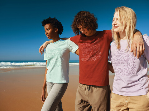 IQONIQ Brett T-Shirt aus recycelter Baumwolle lavender bedrucken, Art.-Nr. T9107.011.S IQONIQ Brett T-Shirt aus recycelter Baumwolle lavender bedrucken, Art.-Nr. T9107.011.S