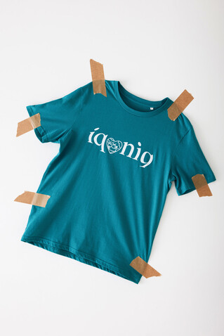 IQONIQ Brett T-Shirt aus recycelter Baumwolle verdigris bedrucken, Art.-Nr. T9107.009.L IQONIQ Brett T-Shirt aus recycelter Baumwolle verdigris bedrucken, Art.-Nr. T9107.009.L