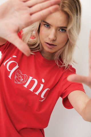 IQONIQ Brett T-Shirt aus recycelter Baumwolle luscious red bedrucken, Art.-Nr. T9107.008.XXL IQONIQ Brett T-Shirt aus recycelter Baumwolle luscious red bedrucken, Art.-Nr. T9107.008.XXL
