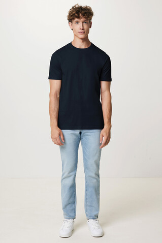 IQONIQ Brett T-Shirt aus recycelter Baumwolle navy blau bedrucken, Art.-Nr. T9107.002.XL