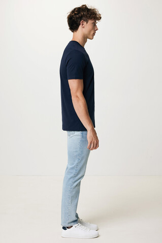 IQONIQ Brett T-Shirt aus recycelter Baumwolle navy blau bedrucken, Art.-Nr. T9107.002.XL