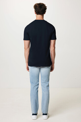 IQONIQ Brett T-Shirt aus recycelter Baumwolle navy blau bedrucken, Art.-Nr. T9107.002.XL