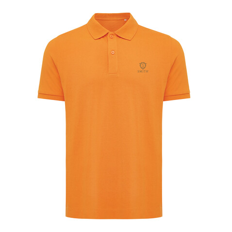 IQONIQ Yosemite Piqué-Poloshirt aus recycelter Baumwolle orange bedrucken, Art.-Nr. T9200.044.XXL