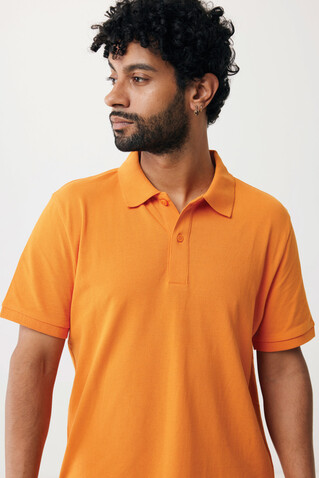 IQONIQ Yosemite Piqué-Poloshirt aus recycelter Baumwolle orange bedrucken, Art.-Nr. T9200.044.XXL