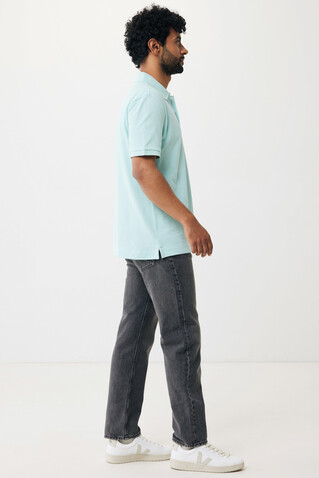 IQONIQ Yosemite Piqué-Poloshirt aus recycelter Baumwolle crushed mint bedrucken, Art.-Nr. T9200.037.XXXL