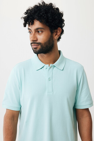 IQONIQ Yosemite Piqué-Poloshirt aus recycelter Baumwolle crushed mint bedrucken, Art.-Nr. T9200.037.XXXL