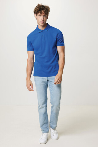IQONIQ Yosemite Piqué-Poloshirt aus recycelter Baumwolle Königsblau bedrucken, Art.-Nr. T9200.025.4XL