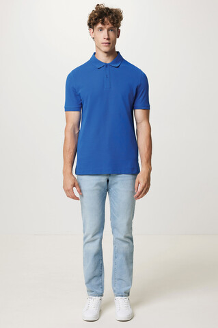IQONIQ Yosemite Piqué-Poloshirt aus recycelter Baumwolle Königsblau bedrucken, Art.-Nr. T9200.025.4XL