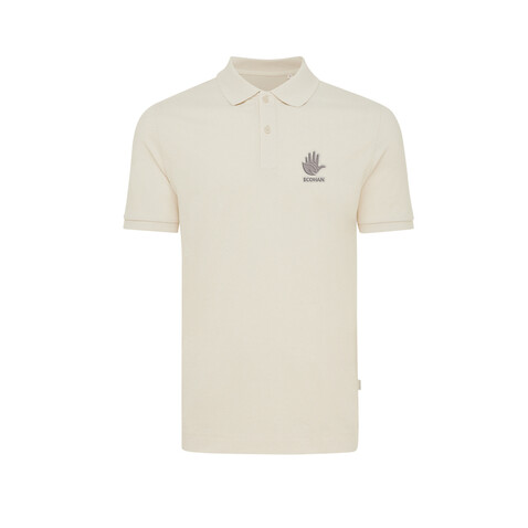 IQONIQ Yosemite Piqué-Poloshirt aus recycelter Baumwolle natural raw bedrucken, Art.-Nr. T9200.018.XS