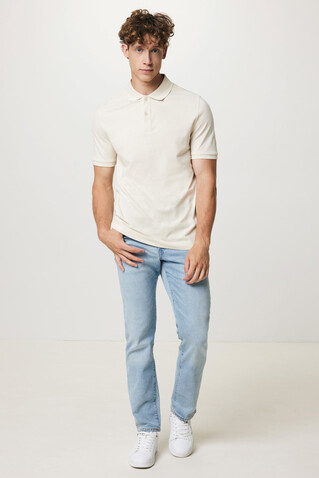 IQONIQ Yosemite Piqué-Poloshirt aus recycelter Baumwolle natural raw bedrucken, Art.-Nr. T9200.018.XS