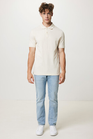 IQONIQ Yosemite Piqué-Poloshirt aus recycelter Baumwolle natural raw bedrucken, Art.-Nr. T9200.018.XS