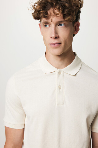 IQONIQ Yosemite Piqué-Poloshirt aus recycelter Baumwolle natural raw bedrucken, Art.-Nr. T9200.018.XS