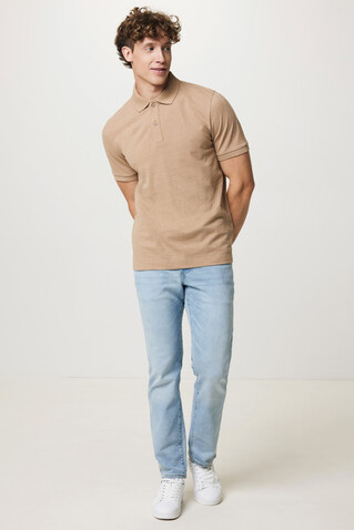 IQONIQ Yosemite Piqué-Poloshirt aus recycelter Baumwolle heather brown bedrucken, Art.-Nr. T9200.017.L IQONIQ Yosemite Piqué-Poloshirt aus recycelter Baumwolle heather brown bedrucken, Art.-Nr. T9200.017.L