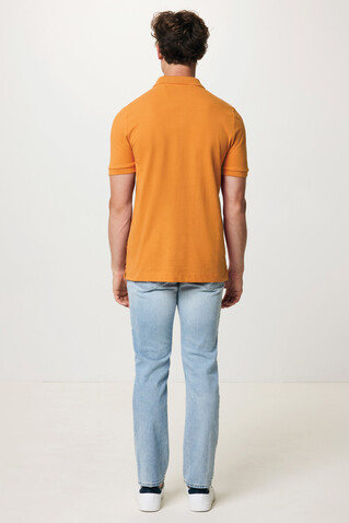 IQONIQ Yosemite Piqué-Poloshirt aus recycelter Baumwolle sundial orange bedrucken, Art.-Nr. T9200.012.S