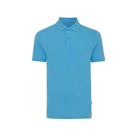 IQONIQ Yosemite Piqué-Poloshirt aus recycelter Baumwolle tranquil blue bedrucken, Art.-Nr. T9200.010.5XL