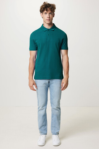 IQONIQ Yosemite Piqué-Poloshirt aus recycelter Baumwolle verdigris bedrucken, Art.-Nr. T9200.009.XL