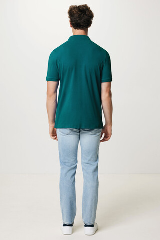 IQONIQ Yosemite Piqué-Poloshirt aus recycelter Baumwolle verdigris bedrucken, Art.-Nr. T9200.009.XL