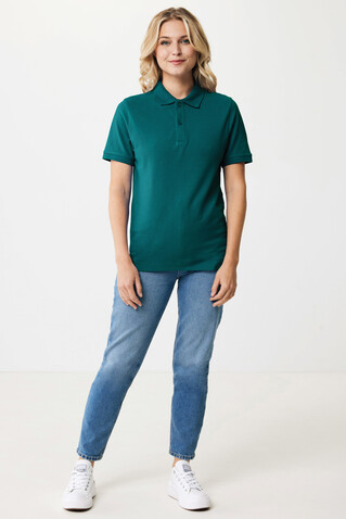 IQONIQ Yosemite Piqué-Poloshirt aus recycelter Baumwolle verdigris bedrucken, Art.-Nr. T9200.009.XL