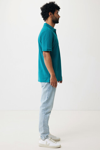 IQONIQ Yosemite Piqué-Poloshirt aus recycelter Baumwolle verdigris bedrucken, Art.-Nr. T9200.009.XL