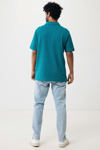 IQONIQ Yosemite Piqué-Poloshirt aus recycelter Baumwolle verdigris bedrucken, Art.-Nr. T9200.009.XL