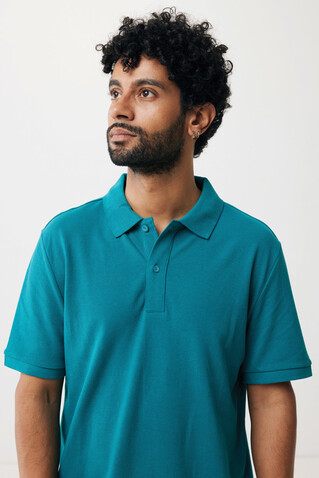 IQONIQ Yosemite Piqué-Poloshirt aus recycelter Baumwolle verdigris bedrucken, Art.-Nr. T9200.009.XL