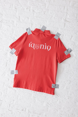 IQONIQ Yosemite Piqué-Poloshirt aus recycelter Baumwolle luscious red bedrucken, Art.-Nr. T9200.008.S