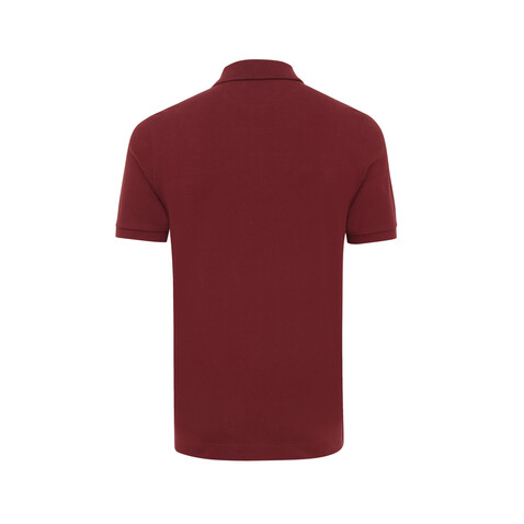 IQONIQ Yosemite Piqué-Poloshirt aus recycelter Baumwolle burgunderrot bedrucken, Art.-Nr. T9200.007.XS
