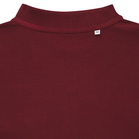 IQONIQ Yosemite Piqué-Poloshirt aus recycelter Baumwolle burgunderrot bedrucken, Art.-Nr. T9200.007.XS