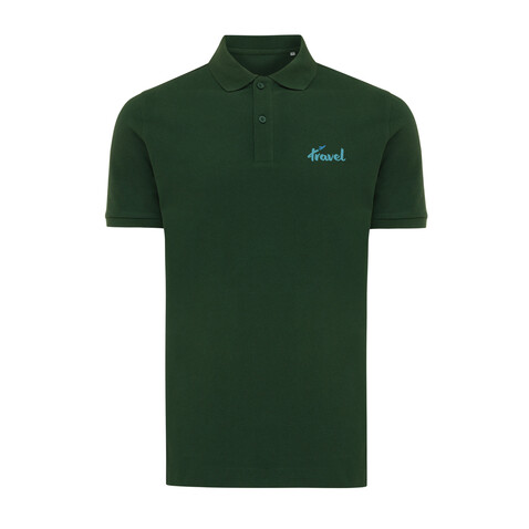 IQONIQ Yosemite Piqué-Poloshirt aus recycelter Baumwolle forest green bedrucken, Art.-Nr. T9200.005.XL