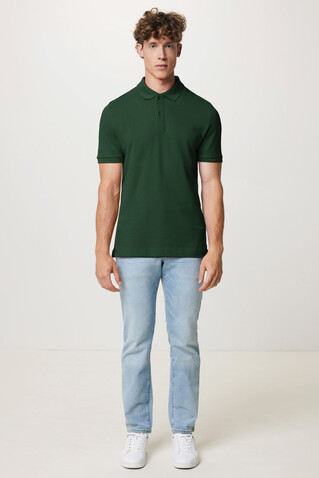 IQONIQ Yosemite Piqué-Poloshirt aus recycelter Baumwolle forest green bedrucken, Art.-Nr. T9200.005.XL