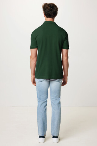 IQONIQ Yosemite Piqué-Poloshirt aus recycelter Baumwolle forest green bedrucken, Art.-Nr. T9200.005.XL