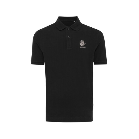 IQONIQ Yosemite Piqué-Poloshirt aus recycelter Baumwolle schwarz bedrucken, Art.-Nr. T9200.001.4XL IQONIQ Yosemite Piqué-Poloshirt aus recycelter Baumwolle schwarz bedrucken, Art.-Nr. T9200.001.4XL