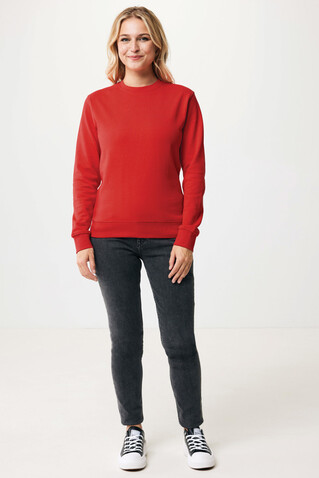 IQONIQ Zion Rundhals-Sweater aus recycelter Baumwolle rot bedrucken, Art.-Nr. T9300.029.L IQONIQ Zion Rundhals-Sweater aus recycelter Baumwolle rot bedrucken, Art.-Nr. T9300.029.L