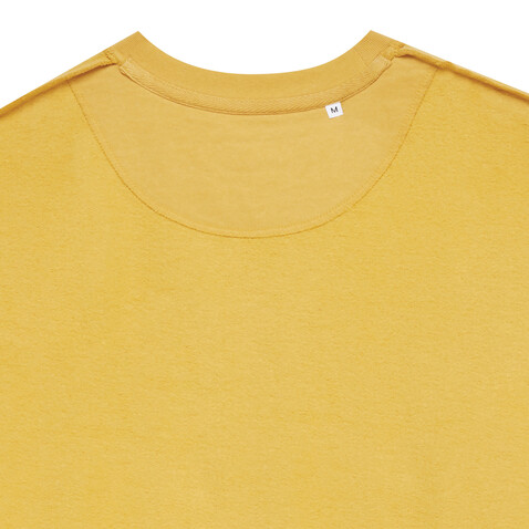 IQONIQ Zion Rundhals-Sweater aus recycelter Baumwolle ochre yellow bedrucken, Art.-Nr. T9300.021.M IQONIQ Zion Rundhals-Sweater aus recycelter Baumwolle ochre yellow bedrucken, Art.-Nr. T9300.021.M