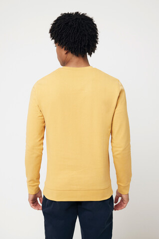 IQONIQ Zion Rundhals-Sweater aus recycelter Baumwolle ochre yellow bedrucken, Art.-Nr. T9300.021.M IQONIQ Zion Rundhals-Sweater aus recycelter Baumwolle ochre yellow bedrucken, Art.-Nr. T9300.021.M