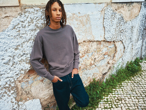 IQONIQ Zion Rundhals-Sweater aus recycelter Baumwolle anthrazit bedrucken, Art.-Nr. T9300.019.XXL IQONIQ Zion Rundhals-Sweater aus recycelter Baumwolle anthrazit bedrucken, Art.-Nr. T9300.019.XXL