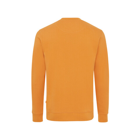 IQONIQ Zion Rundhals-Sweater aus recycelter Baumwolle sundial orange bedrucken, Art.-Nr. T9300.012.XXXL