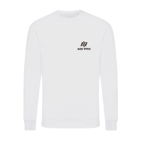 IQONIQ Zion Rundhals-Sweater aus recycelter Baumwolle recycled white bedrucken, Art.-Nr. T9300.004.XXL IQONIQ Zion Rundhals-Sweater aus recycelter Baumwolle recycled white bedrucken, Art.-Nr. T9300.004.XXL