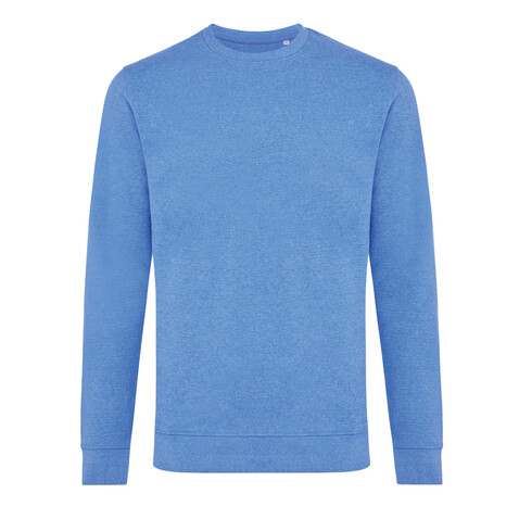 IQONIQ Denali ungefärbt. Rundhals-Sweater aus recycelter BW heather blue bedrucken, Art.-Nr. T9301.024.L IQONIQ Denali ungefärbt. Rundhals-Sweater aus recycelter BW heather blue bedrucken, Art.-Nr. T9301.024.L