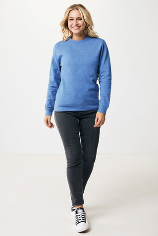 IQONIQ Denali ungefärbt. Rundhals-Sweater aus recycelter BW heather blue bedrucken, Art.-Nr. T9301.024.L IQONIQ Denali ungefärbt. Rundhals-Sweater aus recycelter BW heather blue bedrucken, Art.-Nr. T9301.024.L