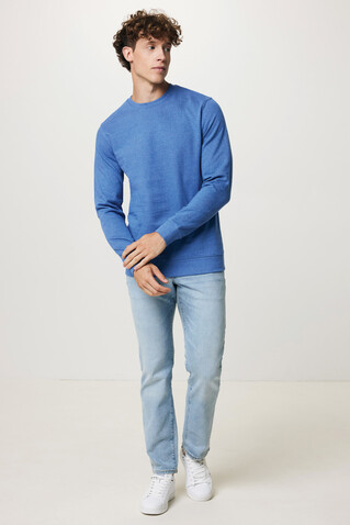 IQONIQ Denali ungefärbt. Rundhals-Sweater aus recycelter BW heather blue bedrucken, Art.-Nr. T9301.024.L IQONIQ Denali ungefärbt. Rundhals-Sweater aus recycelter BW heather blue bedrucken, Art.-Nr. T9301.024.L