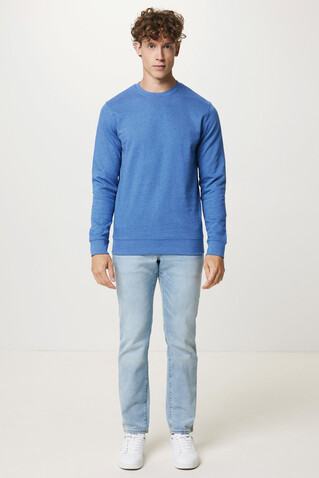 IQONIQ Denali ungefärbt. Rundhals-Sweater aus recycelter BW heather blue bedrucken, Art.-Nr. T9301.024.L IQONIQ Denali ungefärbt. Rundhals-Sweater aus recycelter BW heather blue bedrucken, Art.-Nr. T9301.024.L