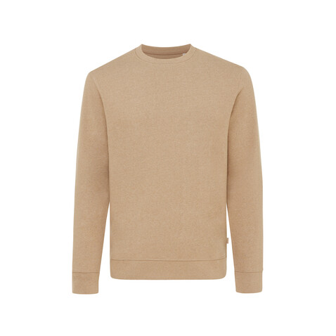 IQONIQ Denali ungefärbt. Rundhals-Sweater aus recycelter BW heather brown bedrucken, Art.-Nr. T9301.017.L IQONIQ Denali ungefärbt. Rundhals-Sweater aus recycelter BW heather brown bedrucken, Art.-Nr. T9301.017.L
